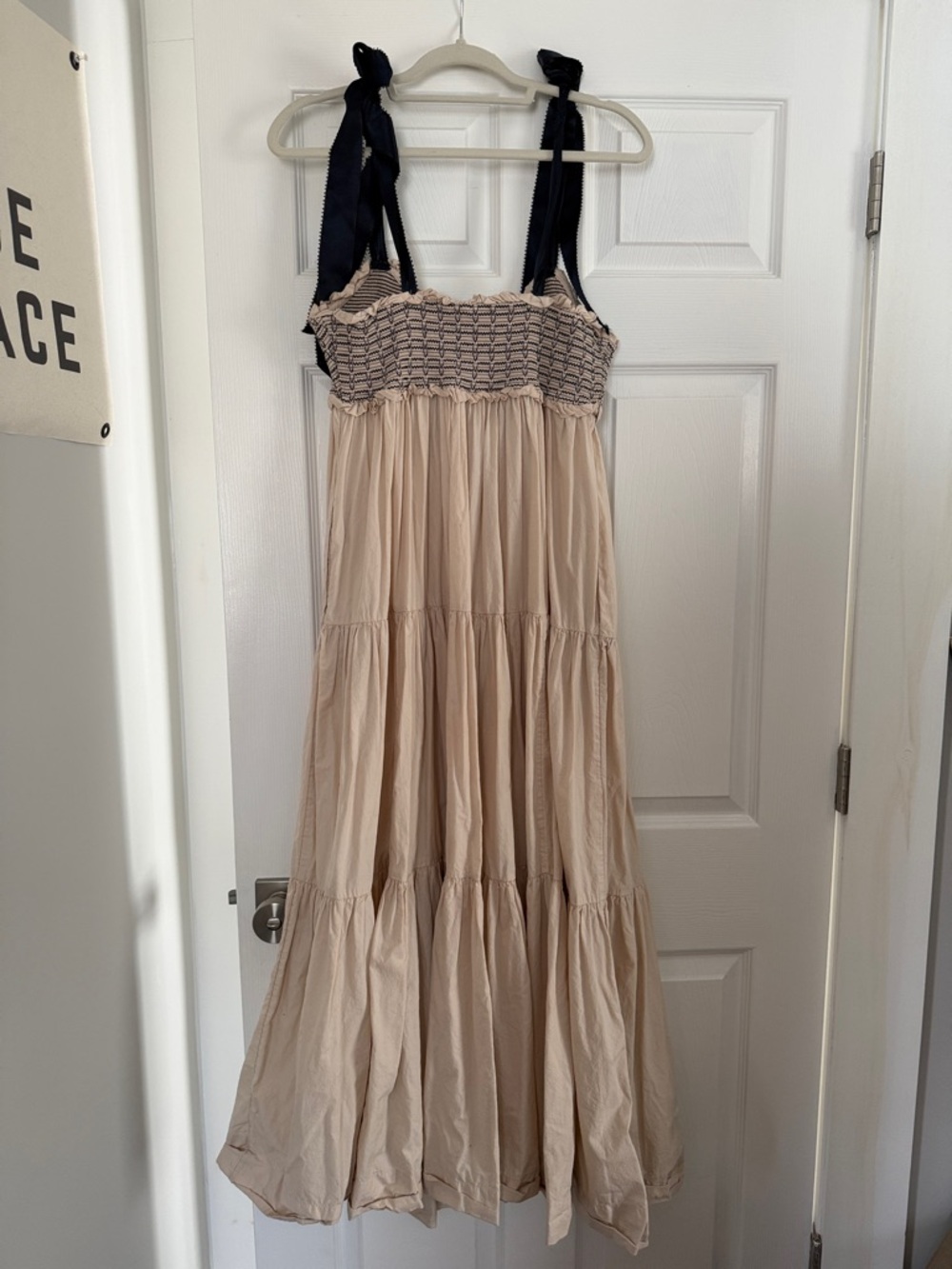Free People Bluebell Patchwork Maxi Dress in Vacation Sand - Picture 9 of 10